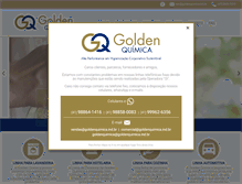 Tablet Screenshot of goldenquimica.ind.br
